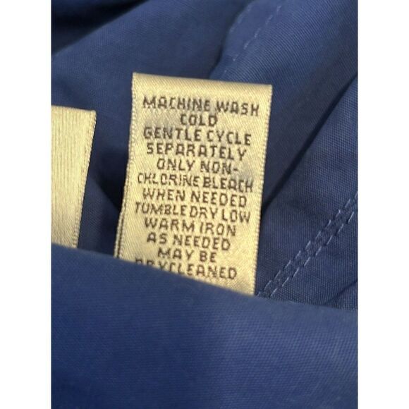 Chico’s Size 1 Bright Royal Blue Button Up Jacket Coat Cuffed Sleeve - Picture 4 of 4